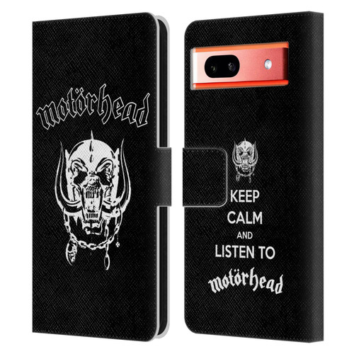 Motorhead Graphics Classic Logo Leather Book Wallet Case Cover For Google Pixel 7a