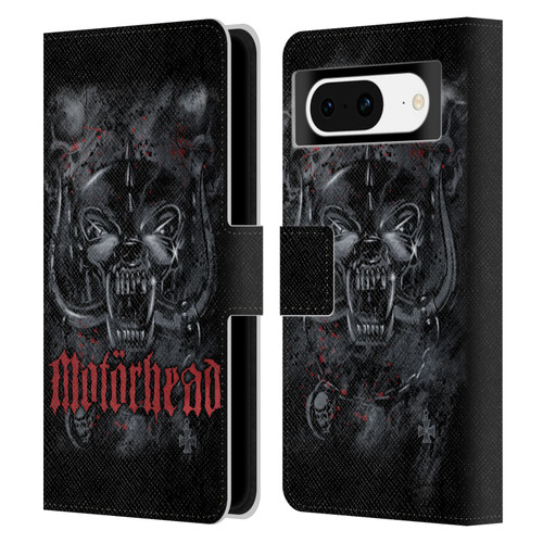 Motorhead Graphics Deathstorm Leather Book Wallet Case Cover For Google Pixel 8