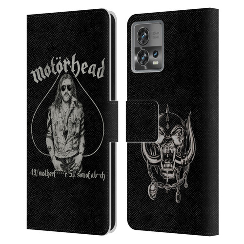 Motorhead Graphics Ace Of Spades Lemmy Leather Book Wallet Case Cover For Motorola Moto Edge 30 Fusion