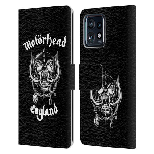 Motorhead Graphics England Leather Book Wallet Case Cover For Motorola Moto Edge 40 Pro