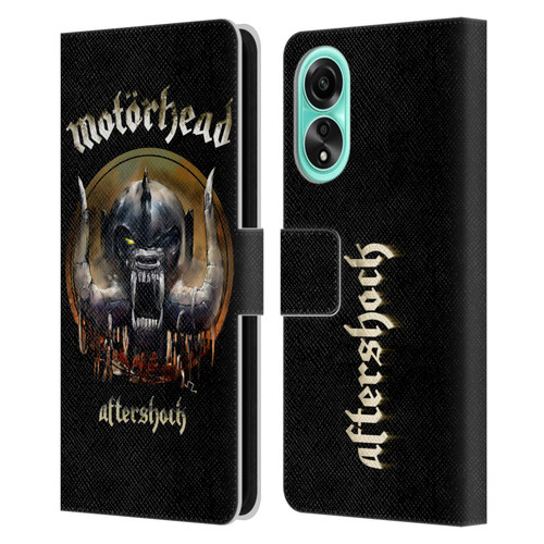 Motorhead Graphics Aftershock Leather Book Wallet Case Cover For OPPO A78 4G