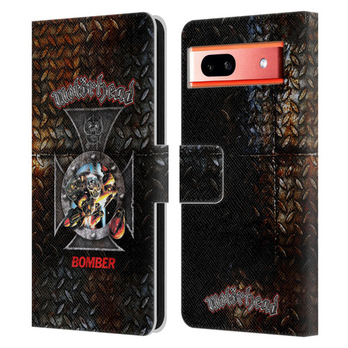 Motorhead Key Art Bomber Cross Leather Book Wallet Case Cover For Google Pixel 7a