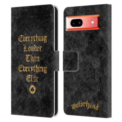 Motorhead Key Art Everything Louder Leather Book Wallet Case Cover For Google Pixel 7a