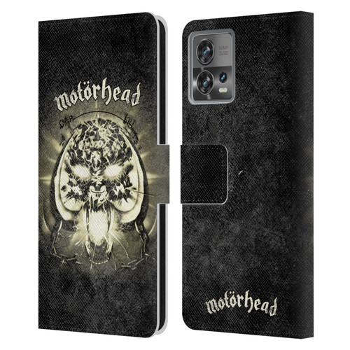 Motorhead Key Art Overkill Leather Book Wallet Case Cover For Motorola Moto Edge 30 Fusion