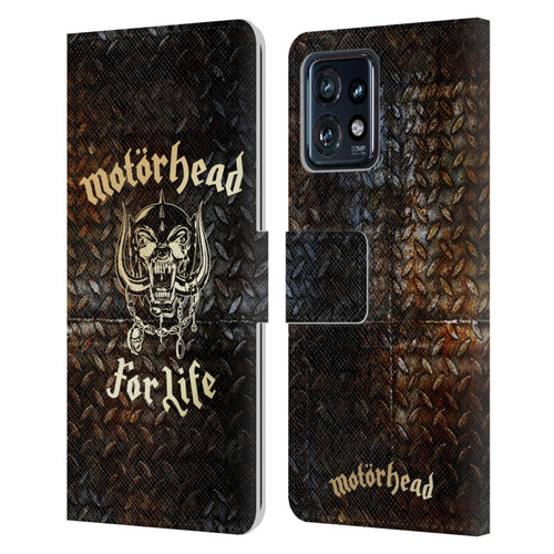 Motorhead Key Art For Life Leather Book Wallet Case Cover For Motorola Moto Edge 40 Pro