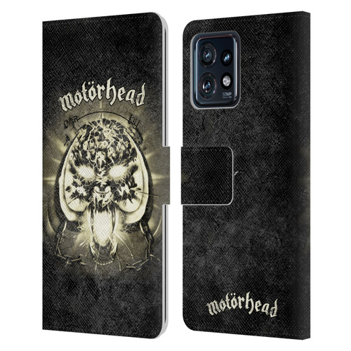 Motorhead Key Art Overkill Leather Book Wallet Case Cover For Motorola Moto Edge 40 Pro