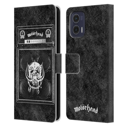 Motorhead Key Art Amp Stack Leather Book Wallet Case Cover For Motorola Moto G73 5G