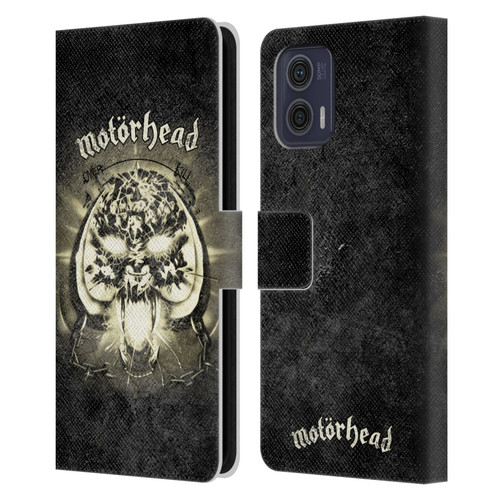 Motorhead Key Art Overkill Leather Book Wallet Case Cover For Motorola Moto G73 5G