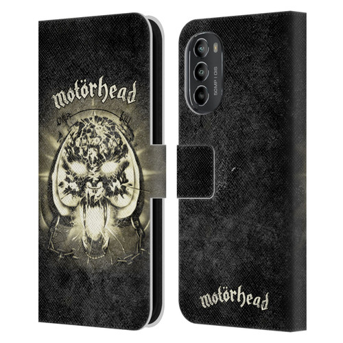 Motorhead Key Art Overkill Leather Book Wallet Case Cover For Motorola Moto G82 5G