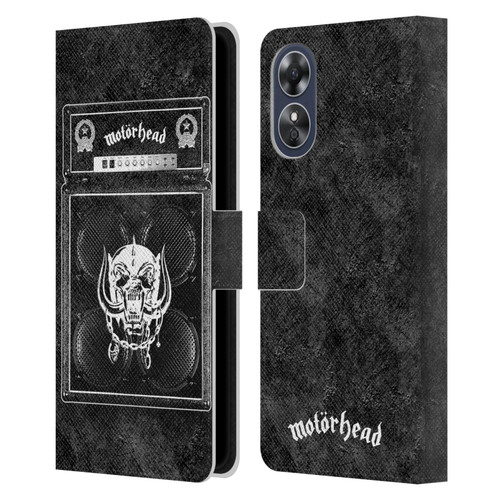 Motorhead Key Art Amp Stack Leather Book Wallet Case Cover For OPPO A17