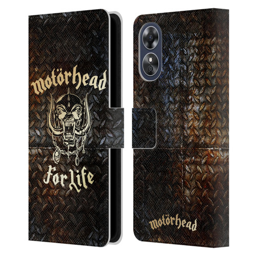 Motorhead Key Art For Life Leather Book Wallet Case Cover For OPPO A17