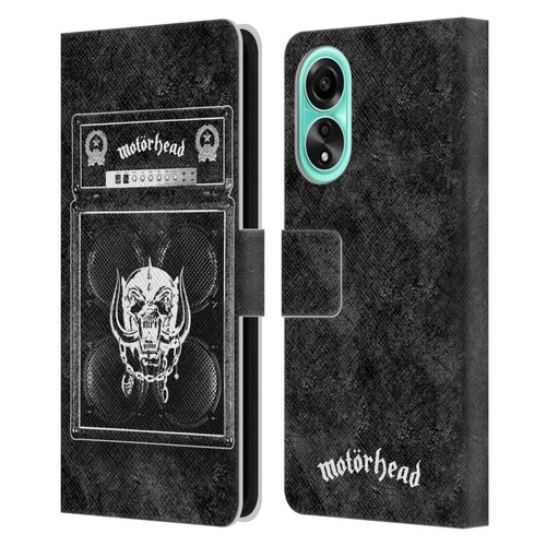 Motorhead Key Art Amp Stack Leather Book Wallet Case Cover For OPPO A78 4G