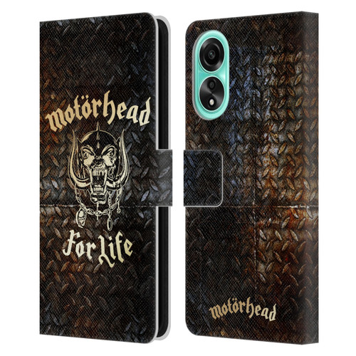 Motorhead Key Art For Life Leather Book Wallet Case Cover For OPPO A78 4G