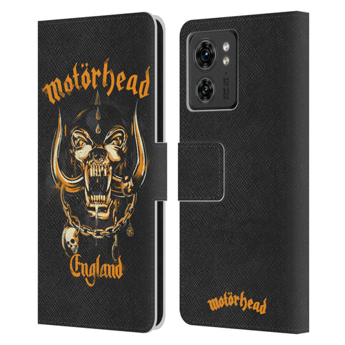 Motorhead Logo Warpig England Leather Book Wallet Case Cover For Motorola Moto Edge 40