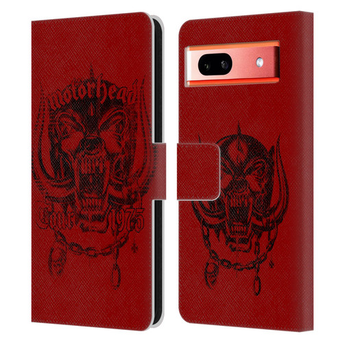 Motorhead Tours 1975 Leather Book Wallet Case Cover For Google Pixel 7a