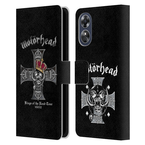 Motorhead Tours Kings Of The Road Leather Book Wallet Case Cover For OPPO A17