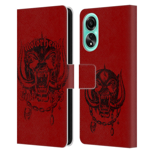 Motorhead Tours 1975 Leather Book Wallet Case Cover For OPPO A78 4G