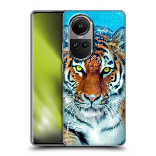 Aimee Stewart Animals Yellow Tiger Soft Gel Case for OPPO Reno10 5G / Reno10 Pro 5G