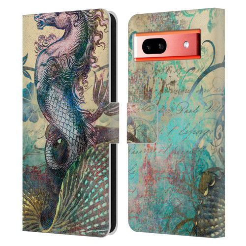 Aimee Stewart Fantasy The Seahorse Leather Book Wallet Case Cover For Google Pixel 7a