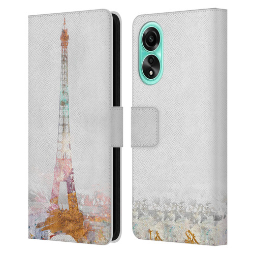 Aimee Stewart Landscapes Paris Color Splash Leather Book Wallet Case Cover For OPPO A78 5G