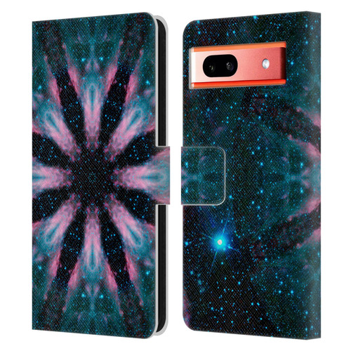 Aimee Stewart Mandala Galactic Leather Book Wallet Case Cover For Google Pixel 7a