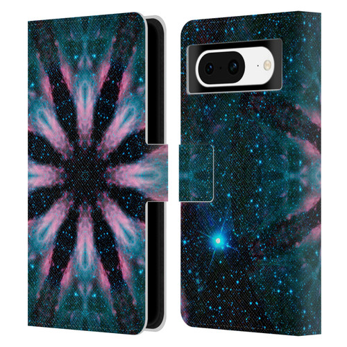 Aimee Stewart Mandala Galactic Leather Book Wallet Case Cover For Google Pixel 8