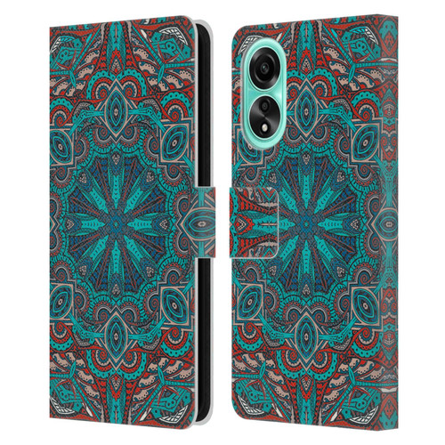 Aimee Stewart Mandala Moroccan Sea Leather Book Wallet Case Cover For OPPO A78 4G