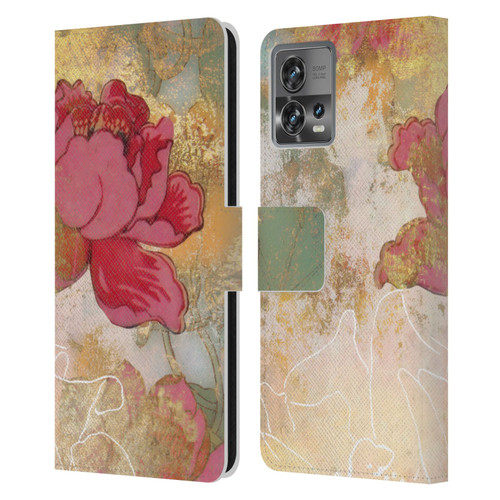 Aimee Stewart Smokey Floral Midsummer Leather Book Wallet Case Cover For Motorola Moto Edge 30 Fusion