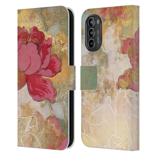 Aimee Stewart Smokey Floral Midsummer Leather Book Wallet Case Cover For Motorola Moto G82 5G
