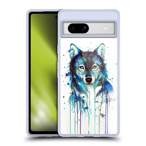 Pixie Cold Animals Ice Wolf Soft Gel Case for Google Pixel 7a