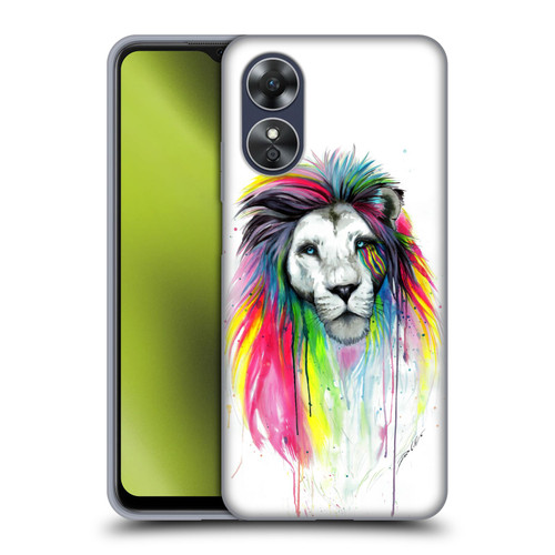 Pixie Cold Cats Rainbow Mane Soft Gel Case for OPPO A17