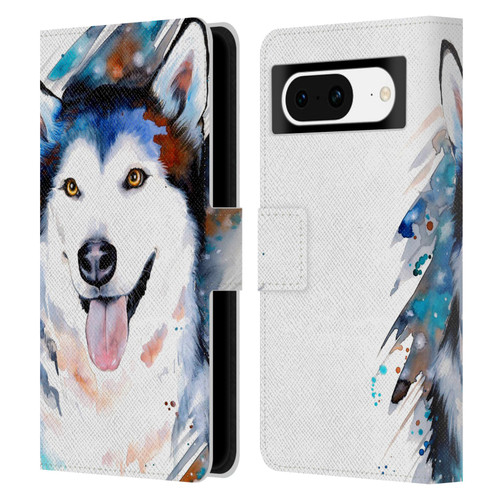 Pixie Cold Animals Husky Leather Book Wallet Case Cover For Google Pixel 8