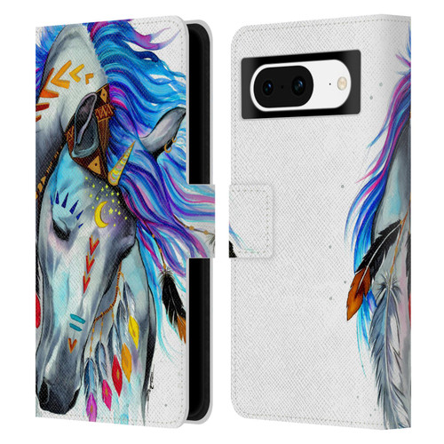 Pixie Cold Animals Spirit Leather Book Wallet Case Cover For Google Pixel 8
