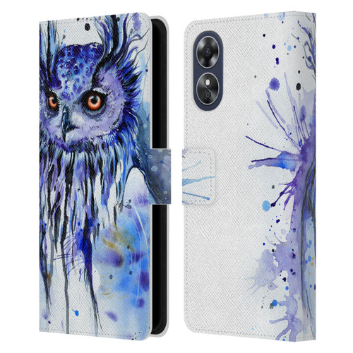 Pixie Cold Animals Secrets Leather Book Wallet Case Cover For OPPO A17