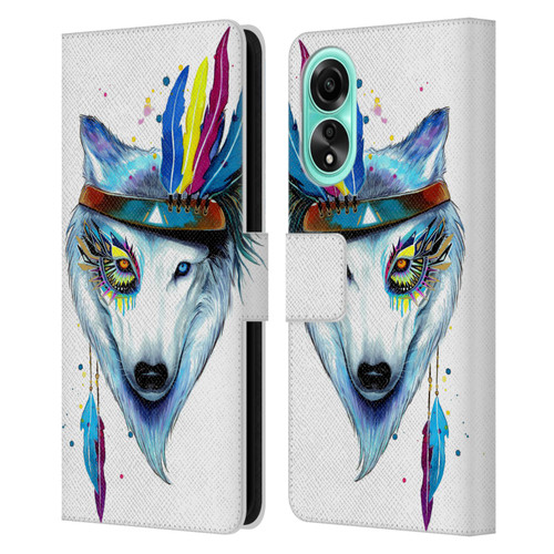 Pixie Cold Animals Warrior Leather Book Wallet Case Cover For OPPO A78 4G