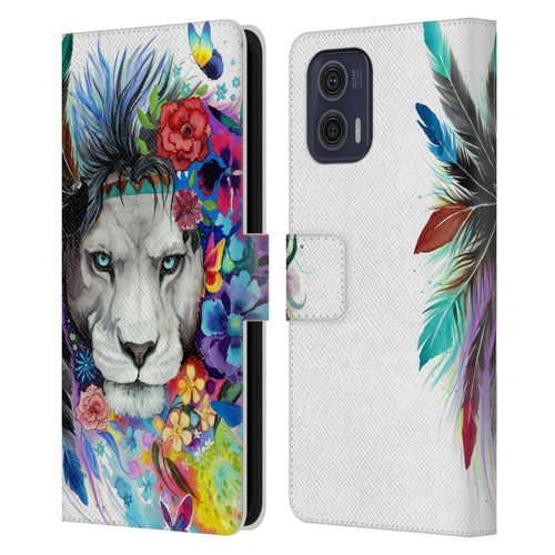 Pixie Cold Cats King Of The Lions Leather Book Wallet Case Cover For Motorola Moto G73 5G