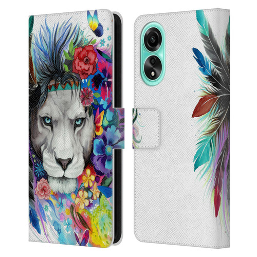 Pixie Cold Cats King Of The Lions Leather Book Wallet Case Cover For OPPO A78 4G