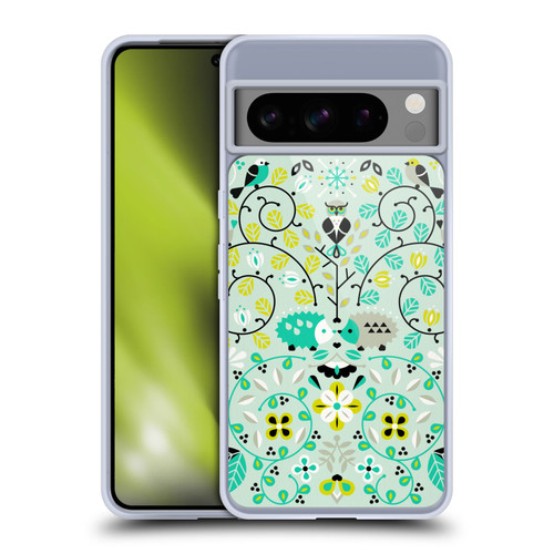 Cat Coquillette Animals Hedgehogs Symmetry Soft Gel Case for Google Pixel 8 Pro