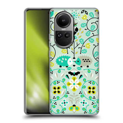 Cat Coquillette Animals Hedgehogs Symmetry Soft Gel Case for OPPO Reno10 5G / Reno10 Pro 5G