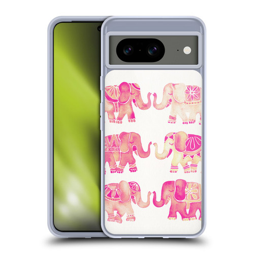 Cat Coquillette Animals 2 Pink Elephants Soft Gel Case for Google Pixel 8
