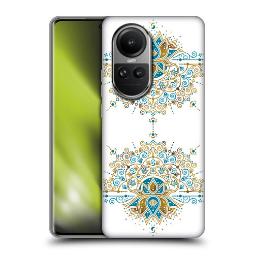 Cat Coquillette Patterns 6 Lotus Bloom Mandala 2 Soft Gel Case for OPPO Reno10 5G / Reno10 Pro 5G