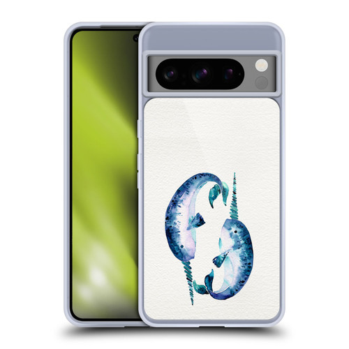 Cat Coquillette Sea Blue Narwhals Soft Gel Case for Google Pixel 8 Pro