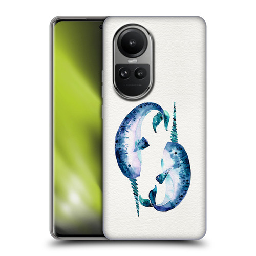 Cat Coquillette Sea Blue Narwhals Soft Gel Case for OPPO Reno10 5G / Reno10 Pro 5G