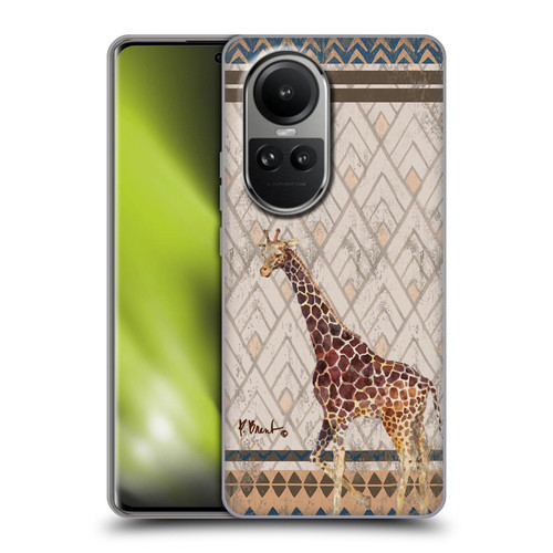Paul Brent Animals Tribal Giraffe Soft Gel Case for OPPO Reno10 5G / Reno10 Pro 5G