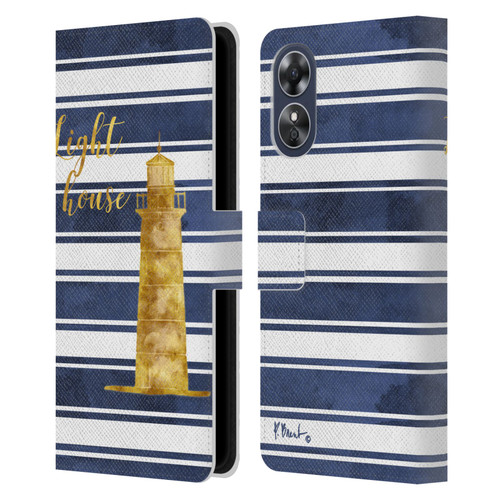 Paul Brent Nautical Lighthouse Leather Book Wallet Case Cover For OPPO A17