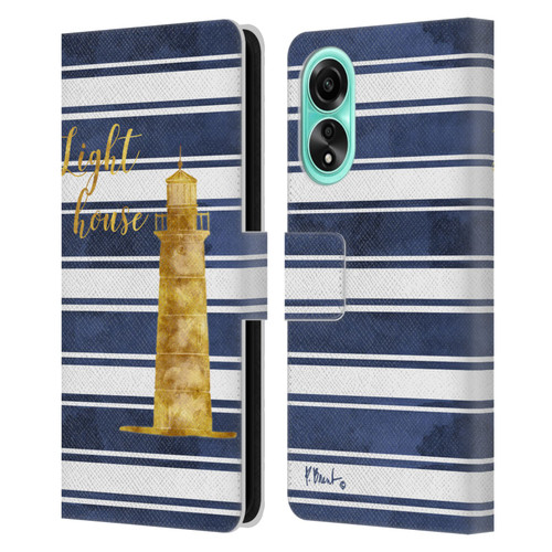 Paul Brent Nautical Lighthouse Leather Book Wallet Case Cover For OPPO A78 4G