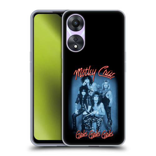 Motley Crue Key Art Girls Neon Soft Gel Case for OPPO A78 5G