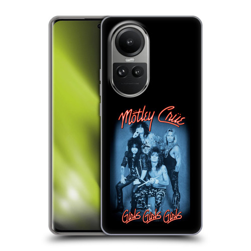 Motley Crue Key Art Girls Neon Soft Gel Case for OPPO Reno10 5G / Reno10 Pro 5G