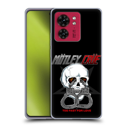 Motley Crue Logos Too Fast For Love Skull Soft Gel Case for Motorola Moto Edge 40