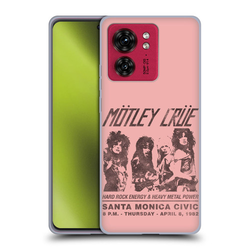 Motley Crue Tours Santa Monica Soft Gel Case for Motorola Moto Edge 40